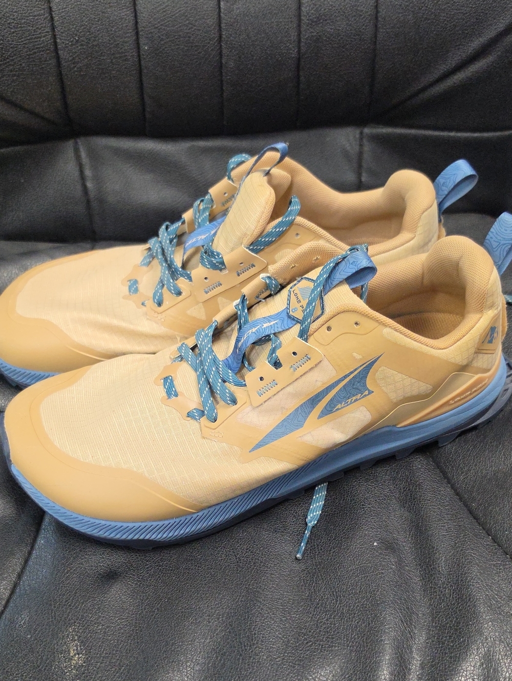 Altra Men’s Trail Sneakers in Tan and Blue